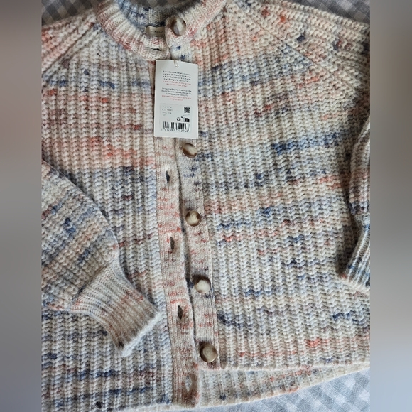 NWT Sezane Pierre Emile Cardigan Blue Multicolored Size XS - Picture 8 of 10